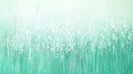Abstract teal field landscape painting, textured brushstrokes, soft background, wall art decor