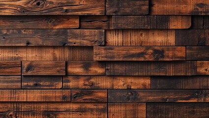 Rustic brown wood texture on abstract background design illustration 