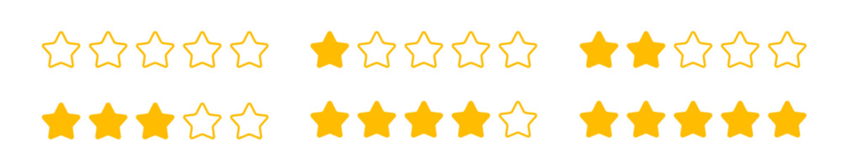 rating star icon. review icon