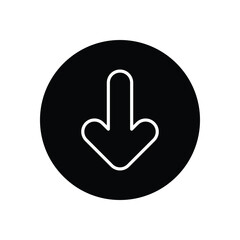 Down Arrow stock illustration