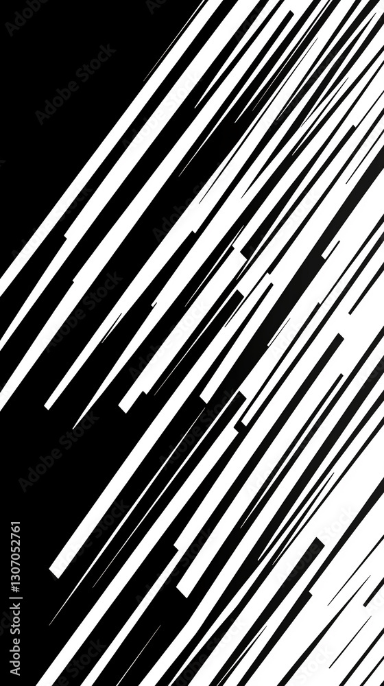 Aufkleber abstract image with diagonal black and white stripes creating a dynamic, energetic visual effect sui