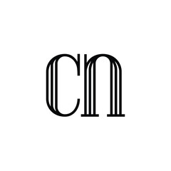 CN monogram logo design letter text name symbol monochrome logotype alphabet character simple logo
