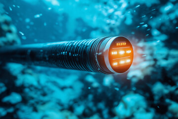 High tech submarine fiber optic cable