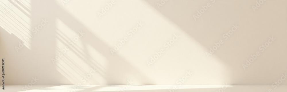 Poster Simple Yet Elegant Backdrop Features A Subtle Beige Textured Pattern And Abundant Natural Light With Soft Shadows And Plenty Of Space For Copy.