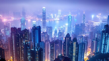 Fototapeta premium Clouddriven enterprise AI networking, nextgen IT infrastructure for scalable business solutions