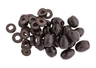 black olive isolated on white