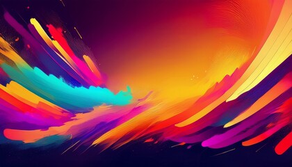 beautiful border frame colorful brush lines strokes background, graphic resource