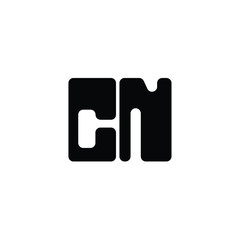 CN monogram logo design letter text name symbol monochrome logotype alphabet character simple logo