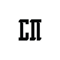 CN monogram logo design letter text name symbol monochrome logotype alphabet character simple logo
