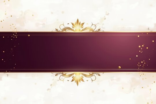 Elegant design with gold and deep red