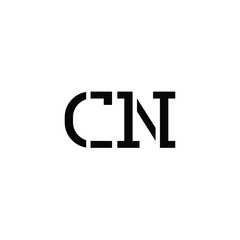 CN monogram logo design letter text name symbol monochrome logotype alphabet character simple logo