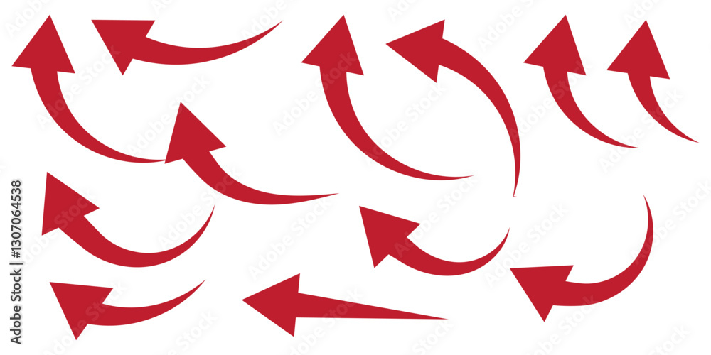 Canvas Prints curve arrows icon