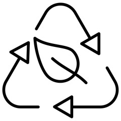 Biodegradable Outline Icon