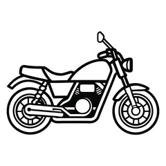 Fototapeta premium City motorcycle vector art illustration.