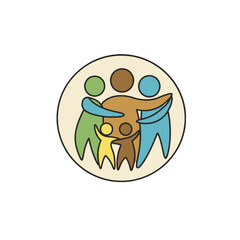 Inclusive Family Embrace Logo