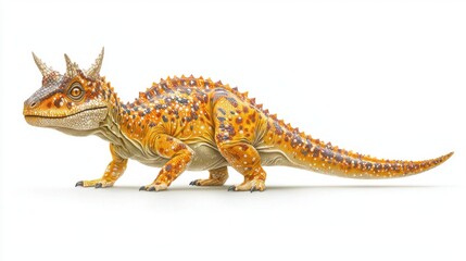 Naklejka premium Prehistoric Reptile on White Background
