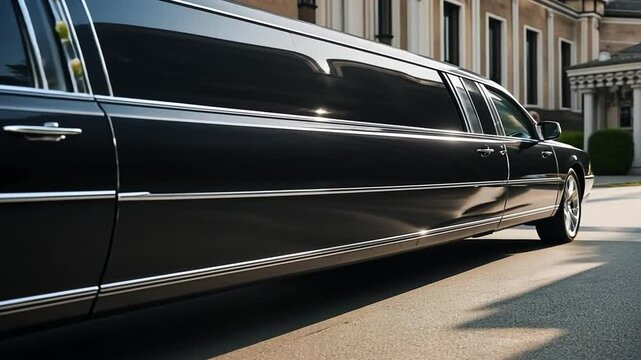 Limousine at a wedding.