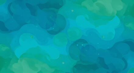 Fototapeta premium Abstract Teal Watercolor Texture Background. AI Generated