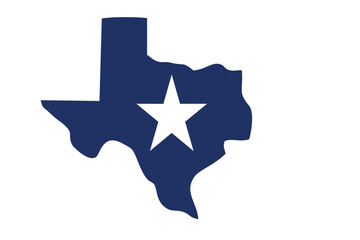 texas state map, usa map, vector illustration