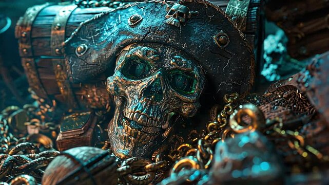Skull Pirate Ghost Videos 4K