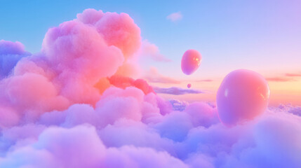 Dreamlike cascade of translucent organic forms, each pulsing with spectral light, evoking a