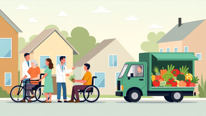 Elderly People with Disabilities Receiving Care from Medical Staff in Nursing Home