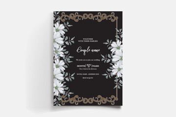 BRIDAL SHOWER FLORAL INVITATION TEMPLATE