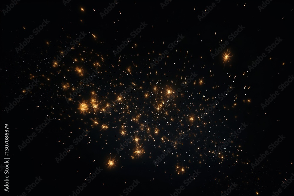 Wall mural some fire sparks backgrounds astronomy fireworks.