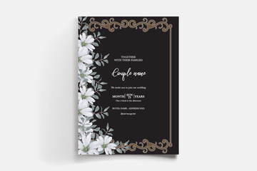 BRIDAL SHOWER FLORAL INVITATION TEMPLATE