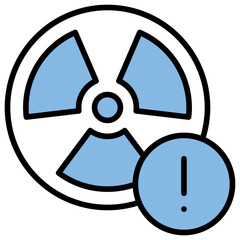 Radiation Blue Black Icon