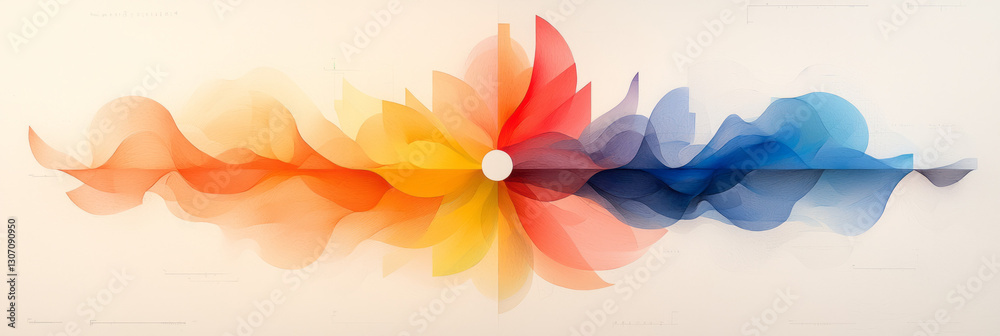Aufkleber a mesmerizing composition where intricate scientific diagrams blend seamlessly with expressive