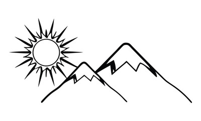 mountain vector