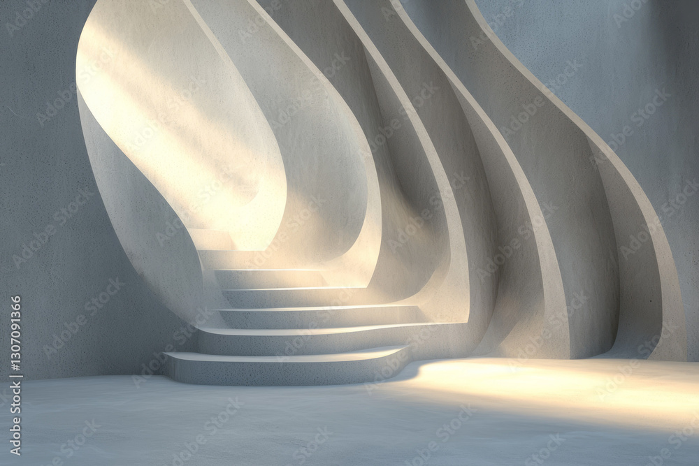 Aufkleber A high-definition render of a conceptual space where creative light rays intersect and diverge,
