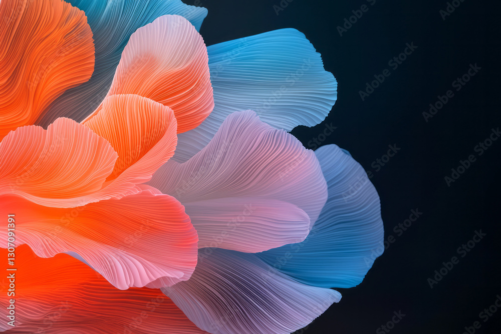 Aufkleber An immersive digital tableau where innovative patterns and abstract visual metaphors unite to