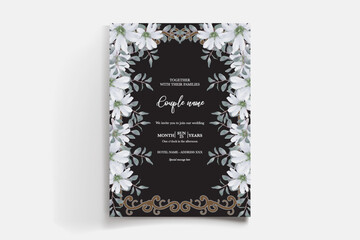 BRIDAL SHOWER FLORAL INVITATION TEMPLATE
