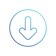 Down Arrow stock illustration