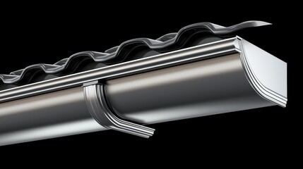 Modern Rain Gutter Detail, Architectural Design