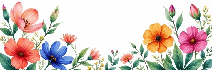 Intricate botanical illustration, watercolor style, pastel, floral