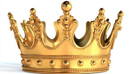 gold crown isolated on white