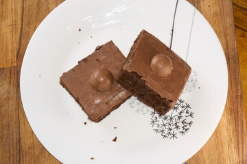 chocolate cake on a plate