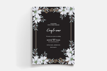 BRIDAL SHOWER FLORAL INVITATION TEMPLATE