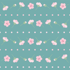 Fototapeta premium かわいい桜の花シームレスパターン