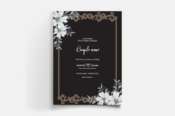 BRIDAL SHOWER FLORAL INVITATION TEMPLATE