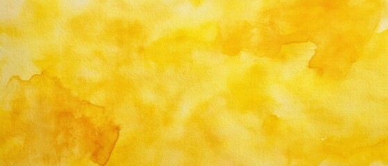 ..Abstract yellow watercolor painted paper texture background banner panorama..