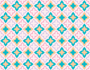Pattern background for design. Colorful shapes seamless pattern.