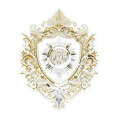 Royal Shield Emblem Logo Design