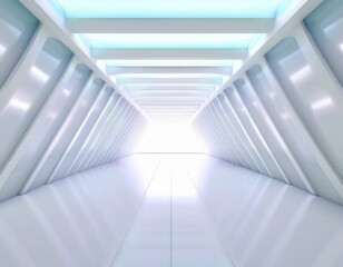 Obraz premium Abstract modern architecture background, empty open space interior. 3D.