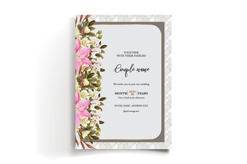 BRIDAL SHOWER FLORAL INVITATION TEMPLATE