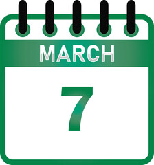 March 7 Calendar Date – Events, Holidays, and Observances