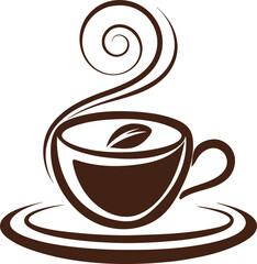 Obraz premium cup of coffee with a heart